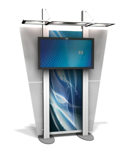 XRline xr.3 Custom Modular Trade Show Monitor Kiosk - Indy Displays