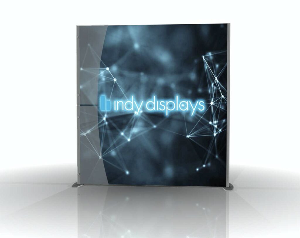 10' XVline X3 Backlit Trade Show Display - Indy Displays